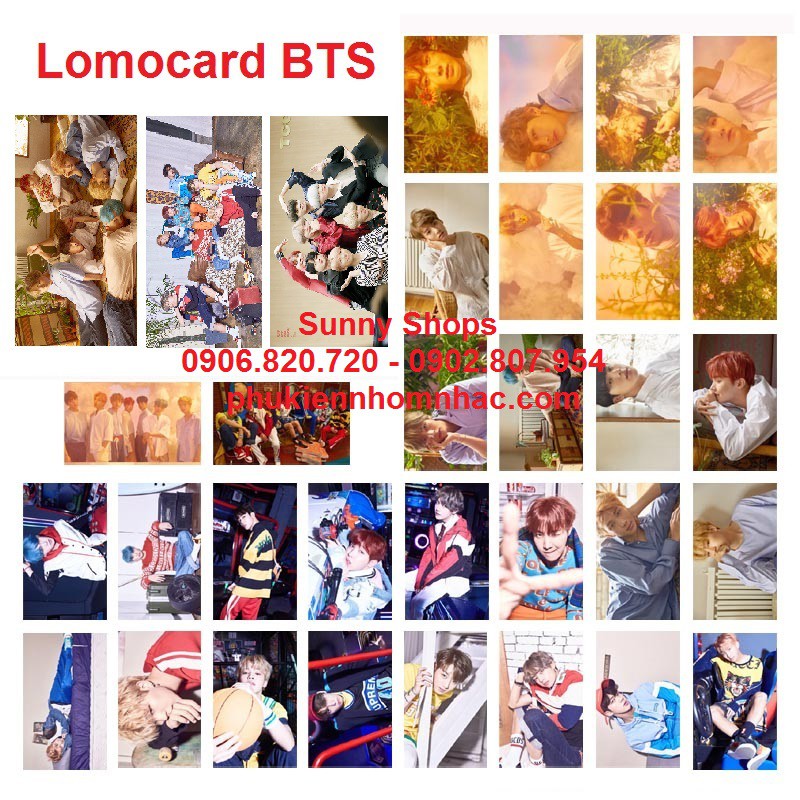 Lomo BTS Love Yourself 33 tấm (không hộp)