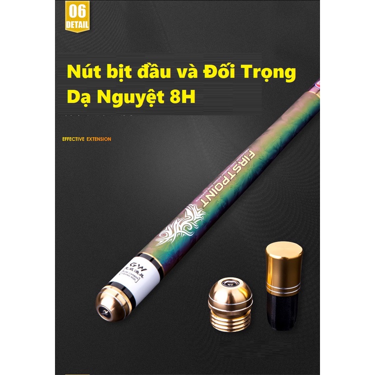 Cần Câu Tay Dạ Nguyệt 7H Siêu Bạo Lực [Tặng Trục, Bảo Hành Các Lóng 12 Tháng ] Câu đài Cao Cấp,Siêu Khỏe CC-86