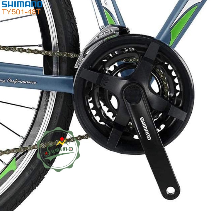 Giò dĩa SHIMANO FC-TY501-28/38/48T-170mm cốt vuông - Chính hãng