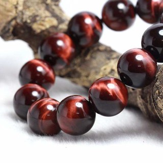 Vòng tay đá mắt hổ đỏ 12li 5a