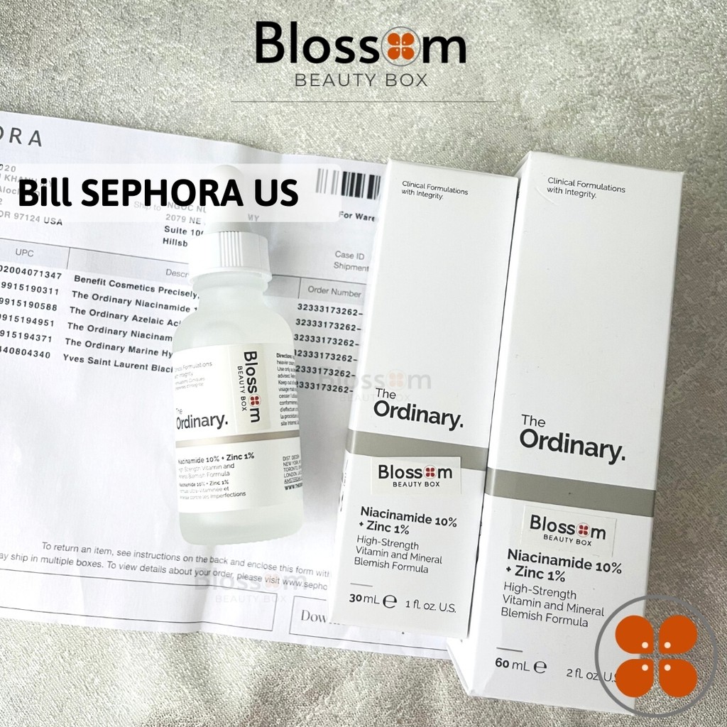 Serum Tinh chất The Ordinary NIACINAMIDE 10% + Zinc 1%