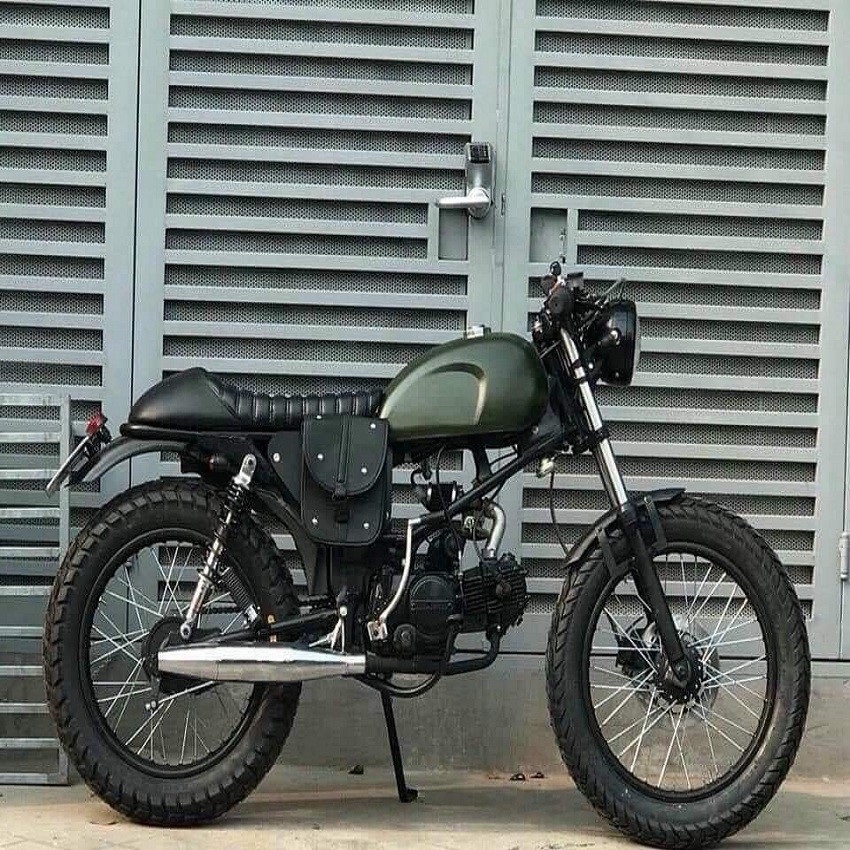 Bình xăng gò nhỏ bình xăng xe máy độ classic cafe racer tracker win mộc chưa sơn