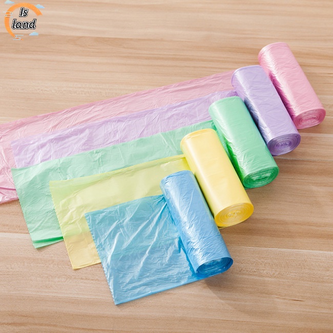 Set 5 cuộn túi đựng rác dùng một lần nhiều màu sắc