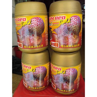 Thức Ăn SUNRED Gold 120g lên đầu màu châu cho Cá La Hán (Hàng Thái Lan) SUN RED GOLD 120g