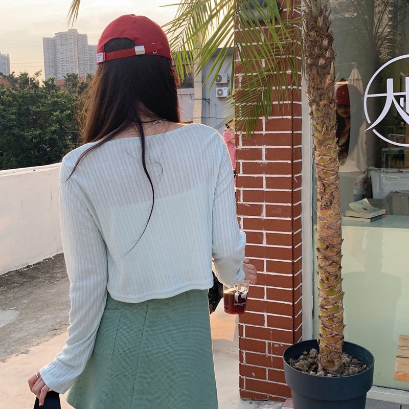 Áo Khoác cardigan Dệt Kim Thời Trang Mùa Hè Dành Cho Nữ