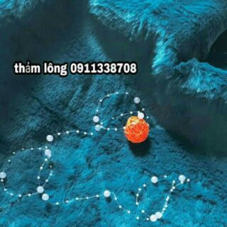 Thảm lông  xanh cổ vịt