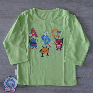 [Nhiều màu] AL0609 Áo dài tay cotton Hello BB - Hello B&B