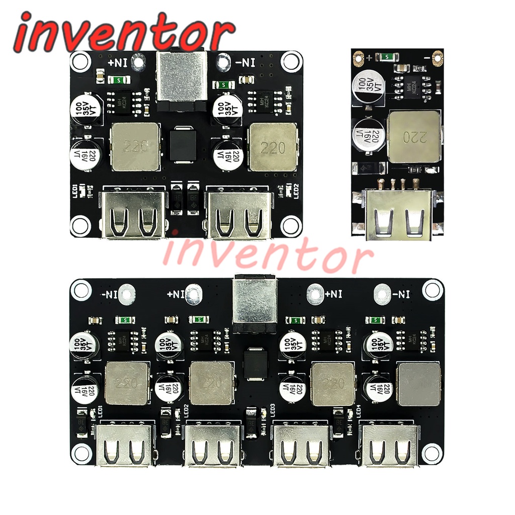 Mô đun giảm áp DC 12V24V hỗ trợ sạc nhanh QC3.0 chuyên dụng cho điện thoại