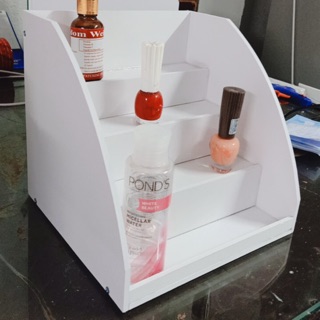 (Kèm quà) Kệ nước hoa Sơn móng mini trắng