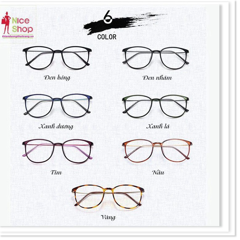 Kính thời trang kiểu dáng hàn quốc gọng mảnh kim loại thanh lịch - MK0078 - Nice