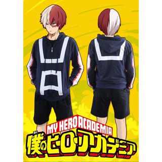 Áo khoác hoodie thiết kế mới hóa trang nhân vật hoạt hình My hero academia