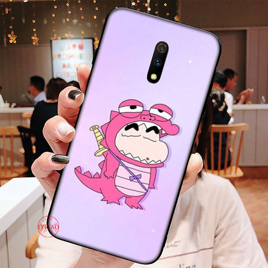 SHINCHAN Ốp Lưng Silicone Họa Tiết Hình Shin Bút Chì Dễ Thương Cho Realme X Lite Q 2 A5 3 5 Pro 5i 5s C2 C3 X3