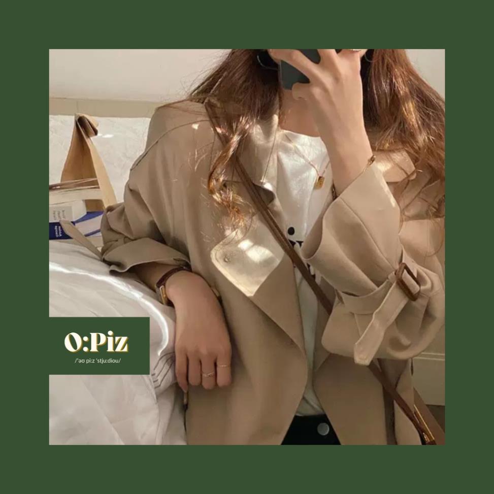 Áo Măng Tô Dáng Dài, Áo Mangto Nữ, Phong Cách Thu Đông Hàn Quốc, Áo Khoác Măng Tô Nữ 2 Lớp Dày Dằn Kèm Đai | BigBuy360 - bigbuy360.vn