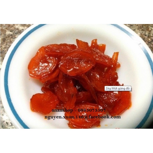100g Mứt gừng đỏ