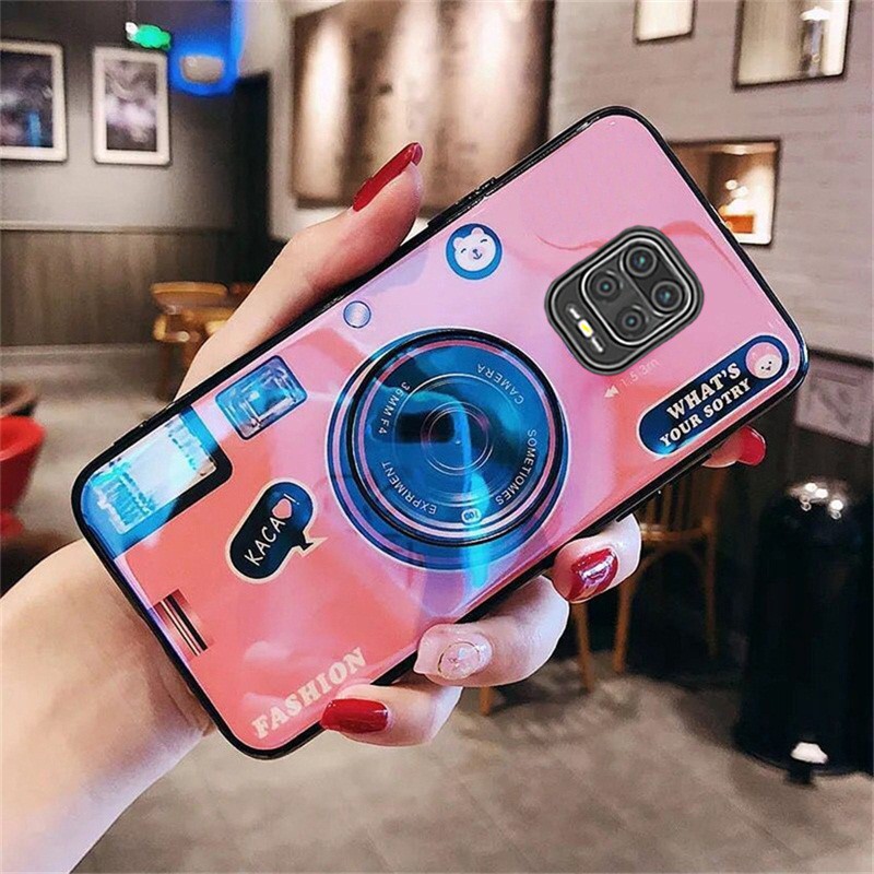 Ốp Điện Thoại silicone Mềm Có Đế Đỡ camera Thời Trang Cho Xiaomi Redmi Note 9 9S / Redmi 10X 4G Redmi 9 9A 9C Note 9 Pro Max