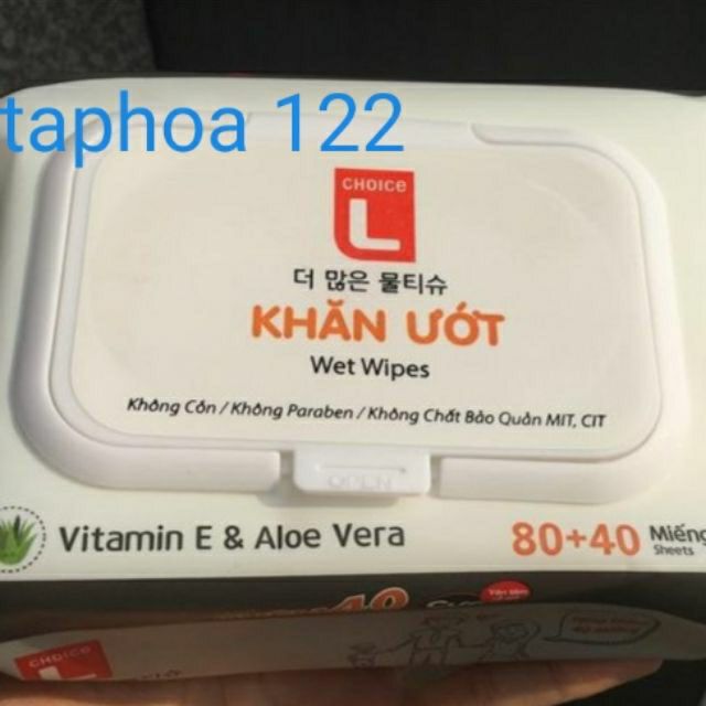 Khăn giấy ướt Lotte 120 tờ