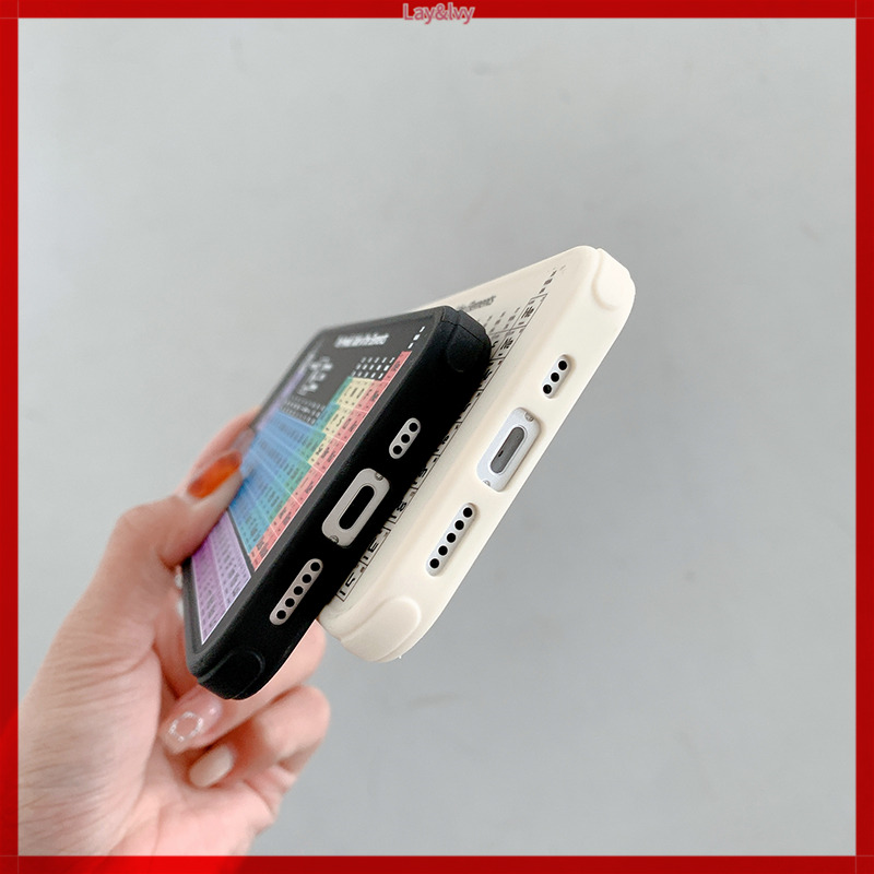 Ốp điện thoại silicon IMD hình bảng tuần hoàn hóa học thích hợp cho iPhone 7Plus/8Plus XS XSmax XR 11/12/13 Pro Max