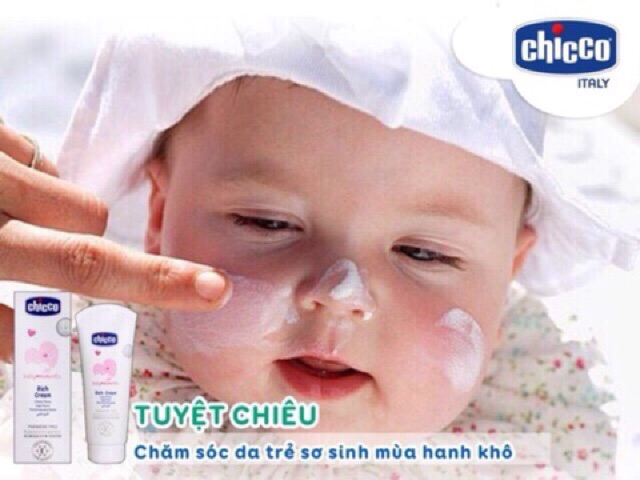 Kem dưỡng ẩm Omega và vitamin E chicco 100 ml