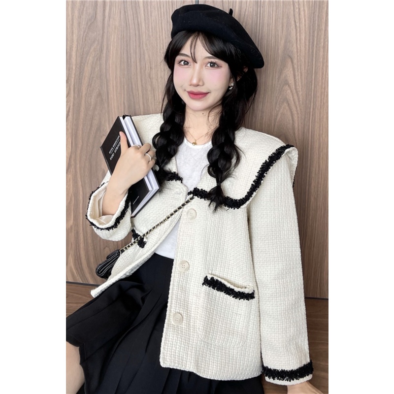 Áo Dạ Tweed Phong Cách Tiểu Thư Siêu Xinh Hàng Cao Cấp _Hàng ORDER