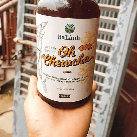 Oh chewcha vị chuối không đường, không chất bảo quản bổ sung dinh dưỡng và lợi khuẩn, cải thiện đề kháng cơ thể