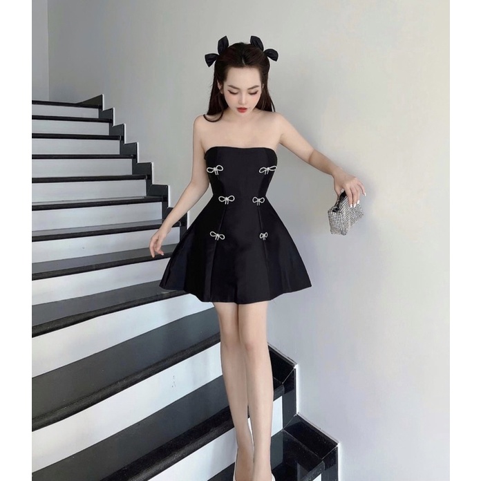 Váy đầm cup đính nơ dự tiệc sang chảnh Felicia
