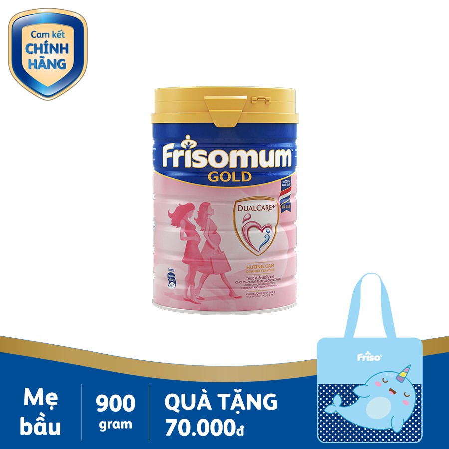 Sữa FrisoMum Gold 900g (hương cam/ Vali)