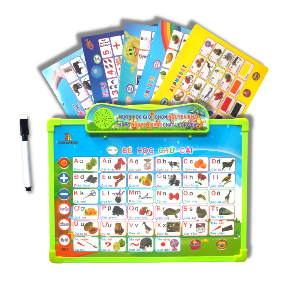 Bảng Chữ Cái Điện Tử Thông Minh 11 Mặt Nguyên Khải, Bảng Học Chữ Phát Âm Cho Bé - ZOLY SHOP
