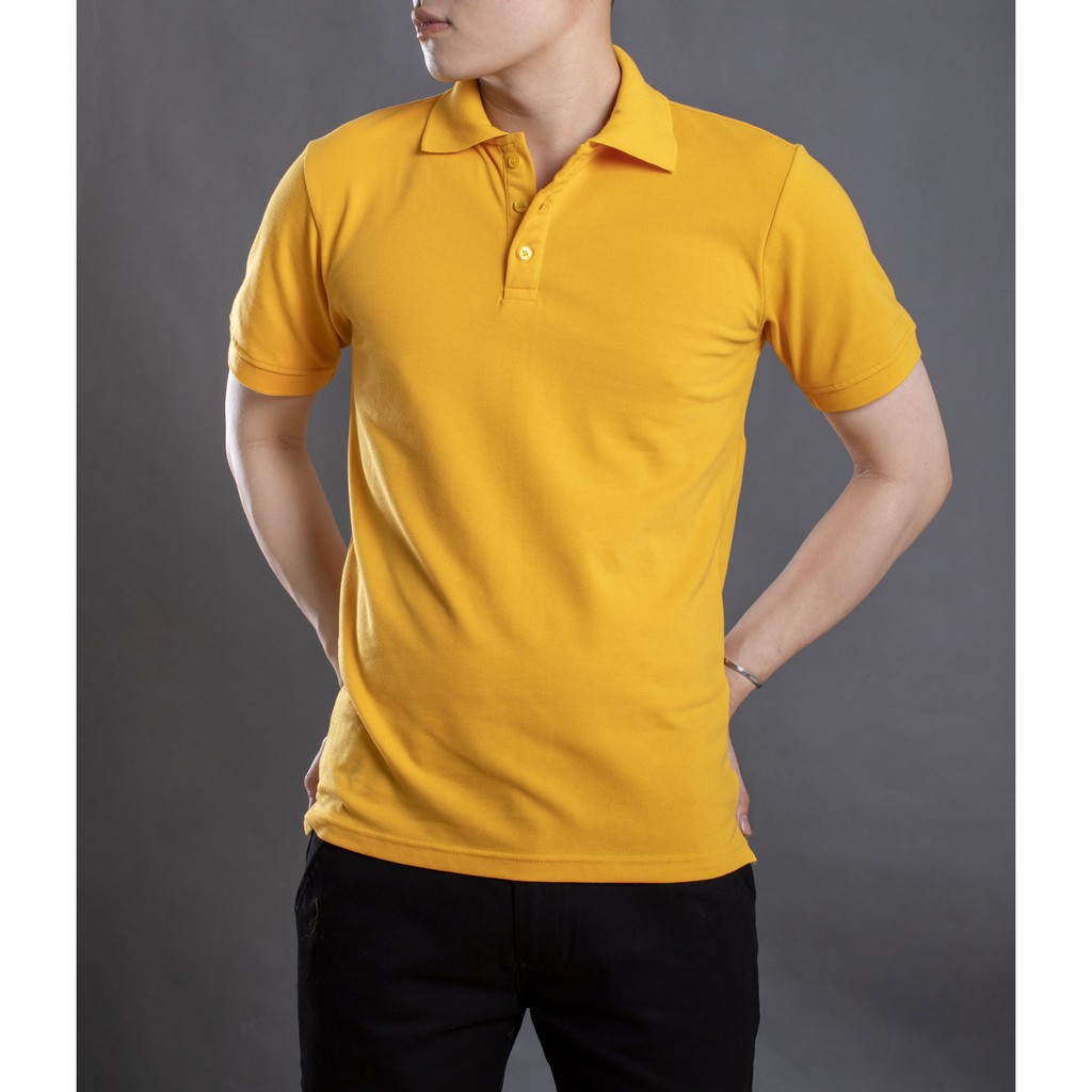 Áo thun trơn cổ trụ nam LADOS - 19043 màu sắc tươi sáng chất liệu co giãn | BigBuy360 - bigbuy360.vn