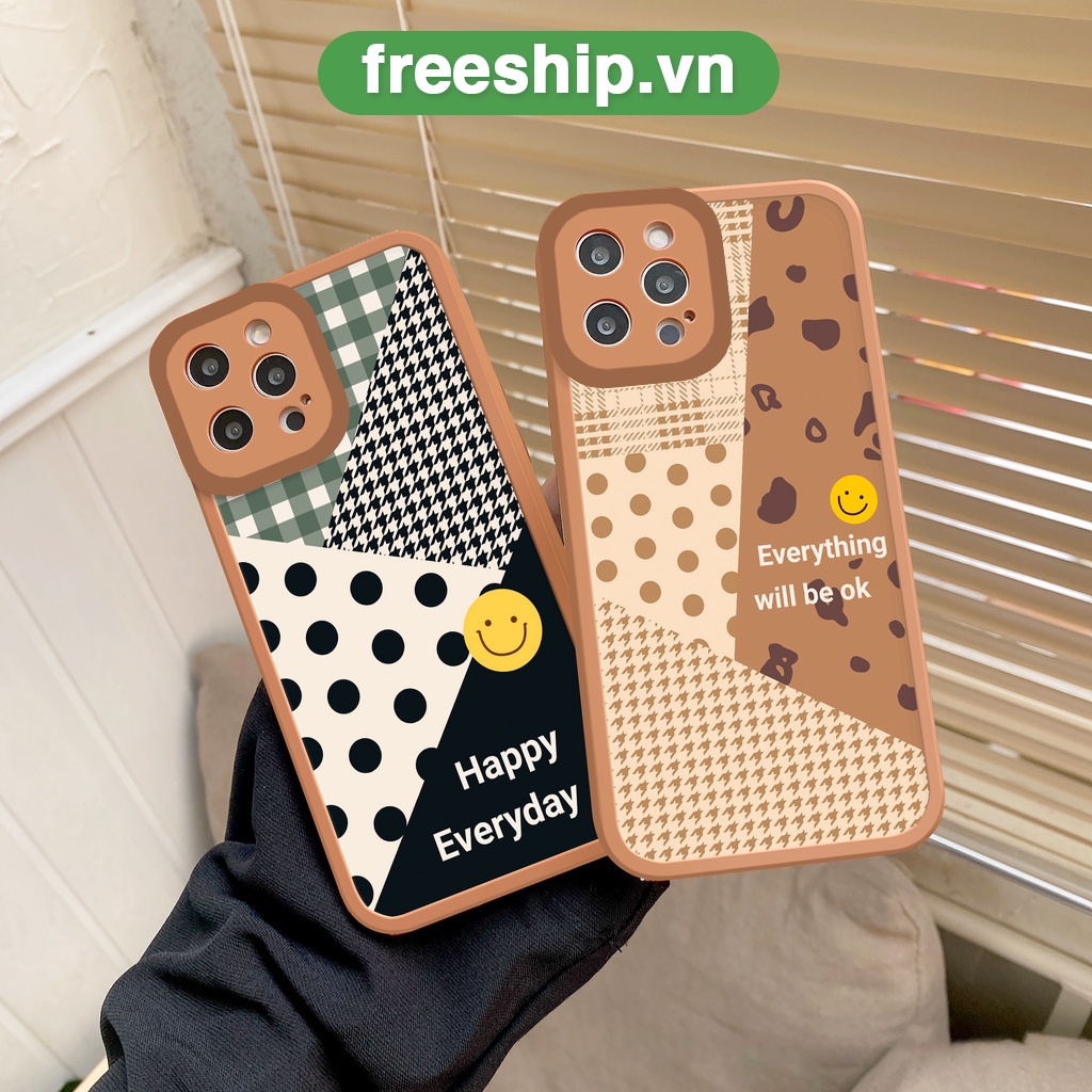 Ốp lưng iphone cạnh vuông lỗ camera happy 6s/6splus/7/7plus/8/8plus/x/xr/xs/11/12/13/pro/max/plus/promax