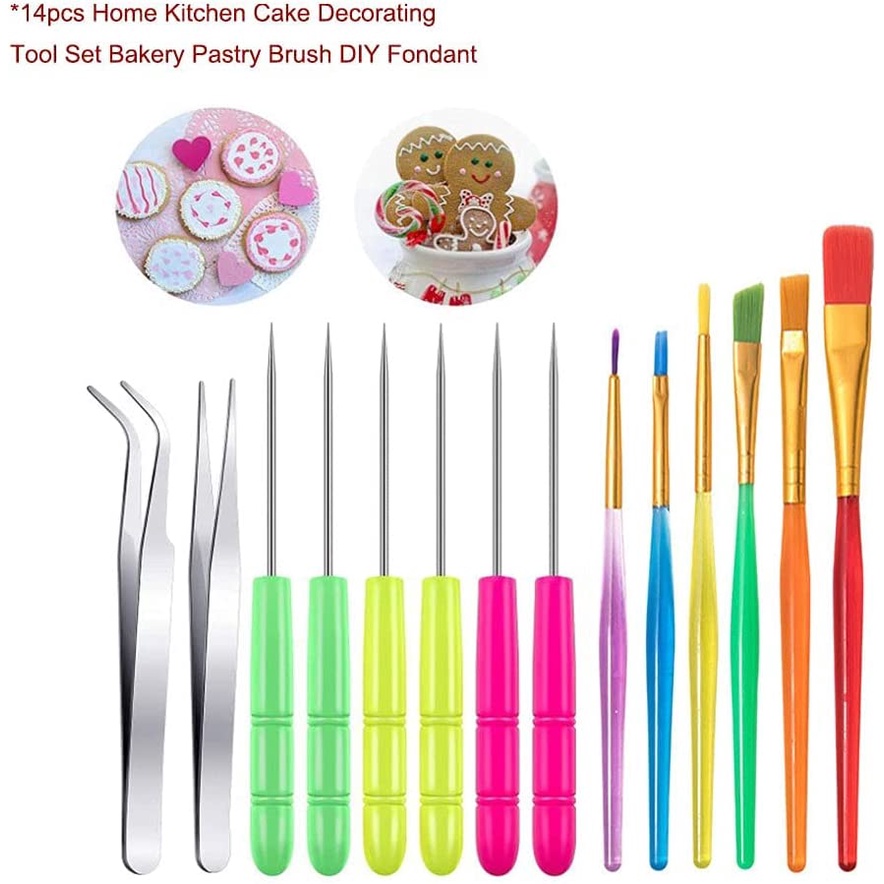 Bộ 14 Dụng Cụ Trang Trí Bánh Xinh Xắn