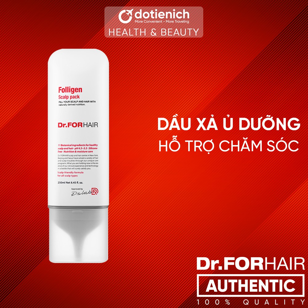Dầu xả ủ dưỡng Dr.ForHair chuyên sâu, hỗ trợ giảm rụng tóc Dr For Hair Scalp Pack 250ml