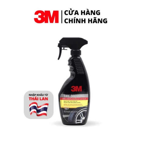 Chai Xịt Bảo Dưỡng Lốp Xe Ô Tô - Dung Dịch Phủ Bóng Lốp Xe, Bảo Dưỡng Lốp Xe 3M PN39042LT 400Ml - Hàng Chính Hãng