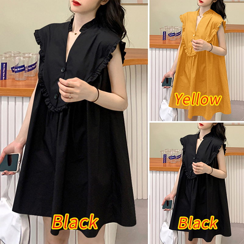 Đầm VONDA thiết kế sát nách cổ V phong cách Hàn Quốc thời trang cho nữ | BigBuy360 - bigbuy360.vn