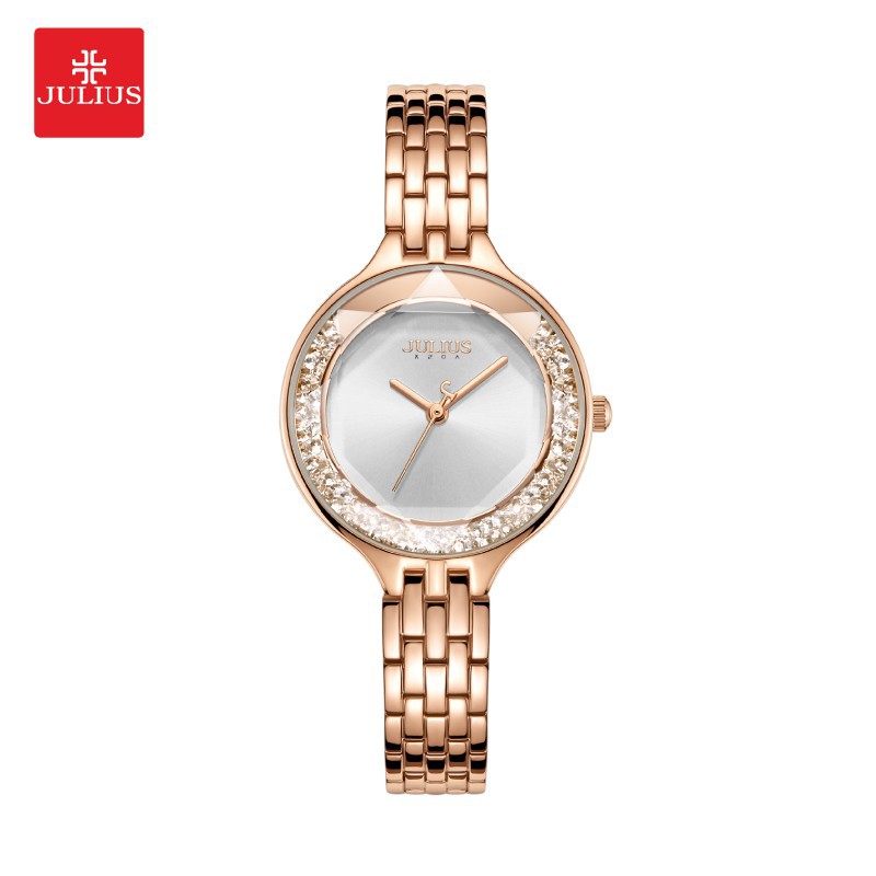 Đồng hồ nữ Julius JA-1272 dây thép | Julius Official