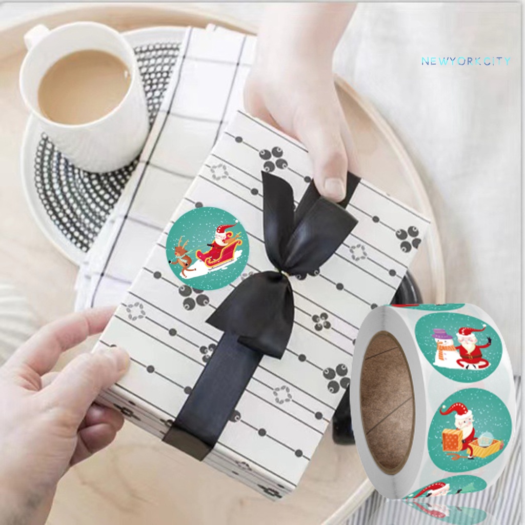 1 Cuộn Miếng Dán Tự Dính Chủ Đề Giáng Sinh Quyến Rũ