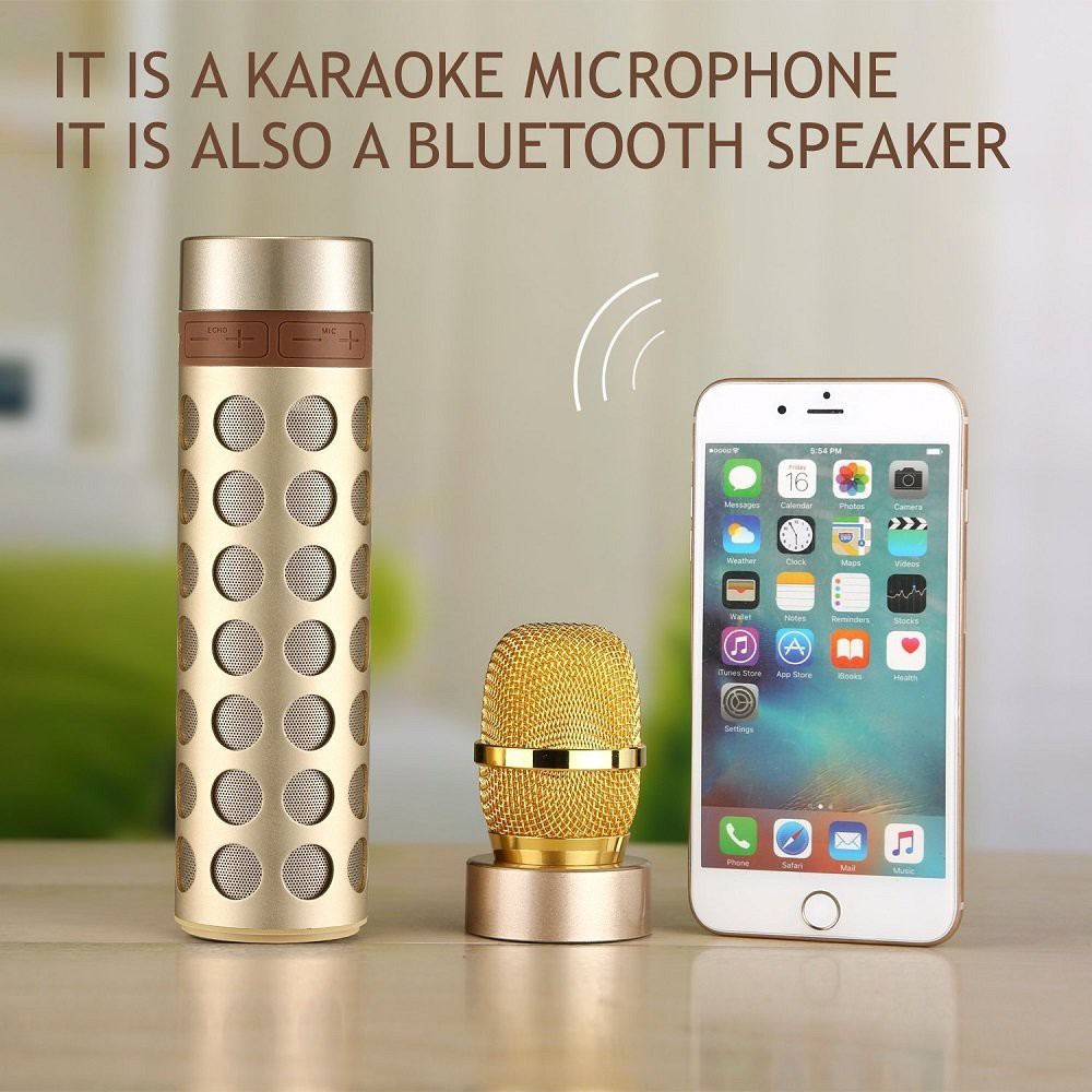 Micro Bluetooth Không Dây Cầm Tay Hát Karaoke Ktv