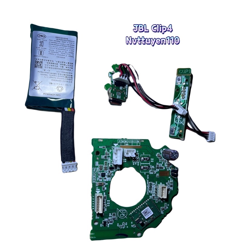 Bộ Mạch Loa JBL Clip4 chính hãng, đầy đủ key khiển và pin zin , thay thế sửa chữa hoặc diy loa bluetooth mini