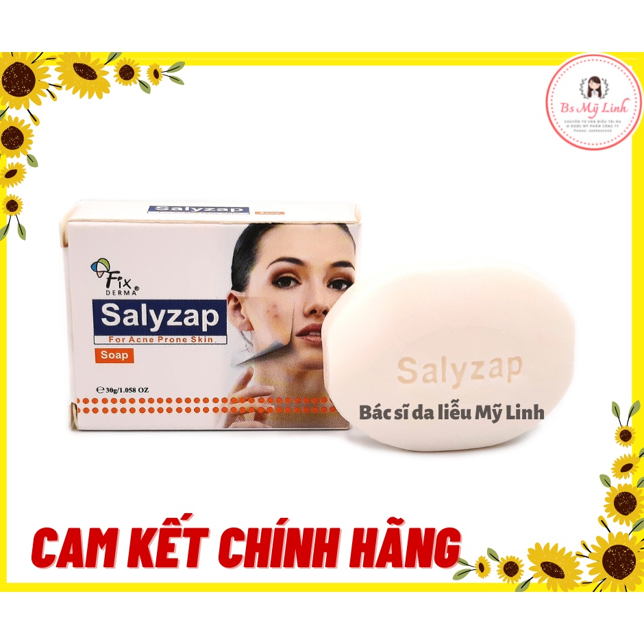 XÀ PHÒNG SALYZAP SOAP FIXDERMA - HỖ TRỢ LÀM SẠCH DA, GIẢM MỤN 75g