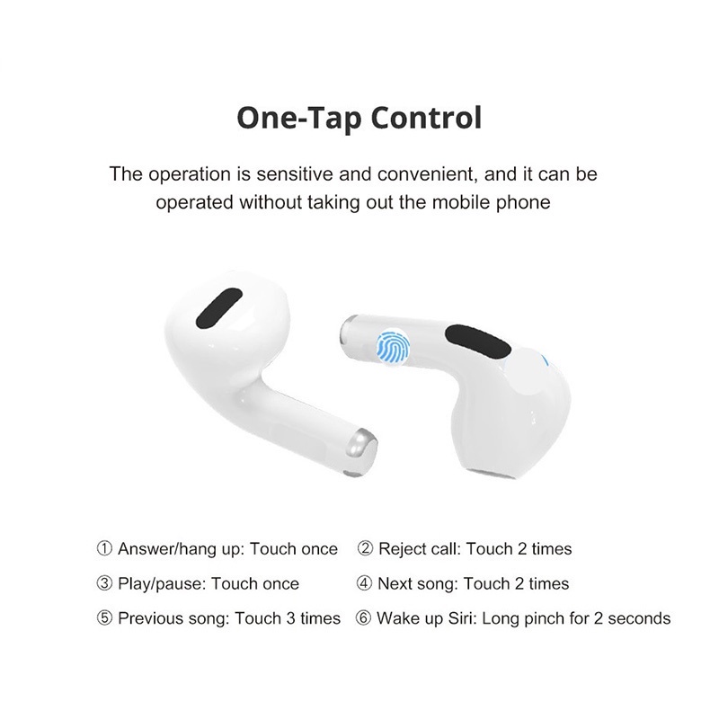 Tai Nghe bluetooth 5.0 Nhét Tai pro 6 TWS 7 Màu Tùy Chọn Kèm Mic Chất Lượng Cao