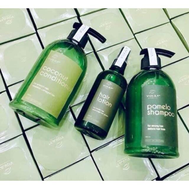 COMBO DẦU GỘI+ DẦU XẢ+ XỊT BƯỞI VIJULY | BigBuy360 - bigbuy360.vn