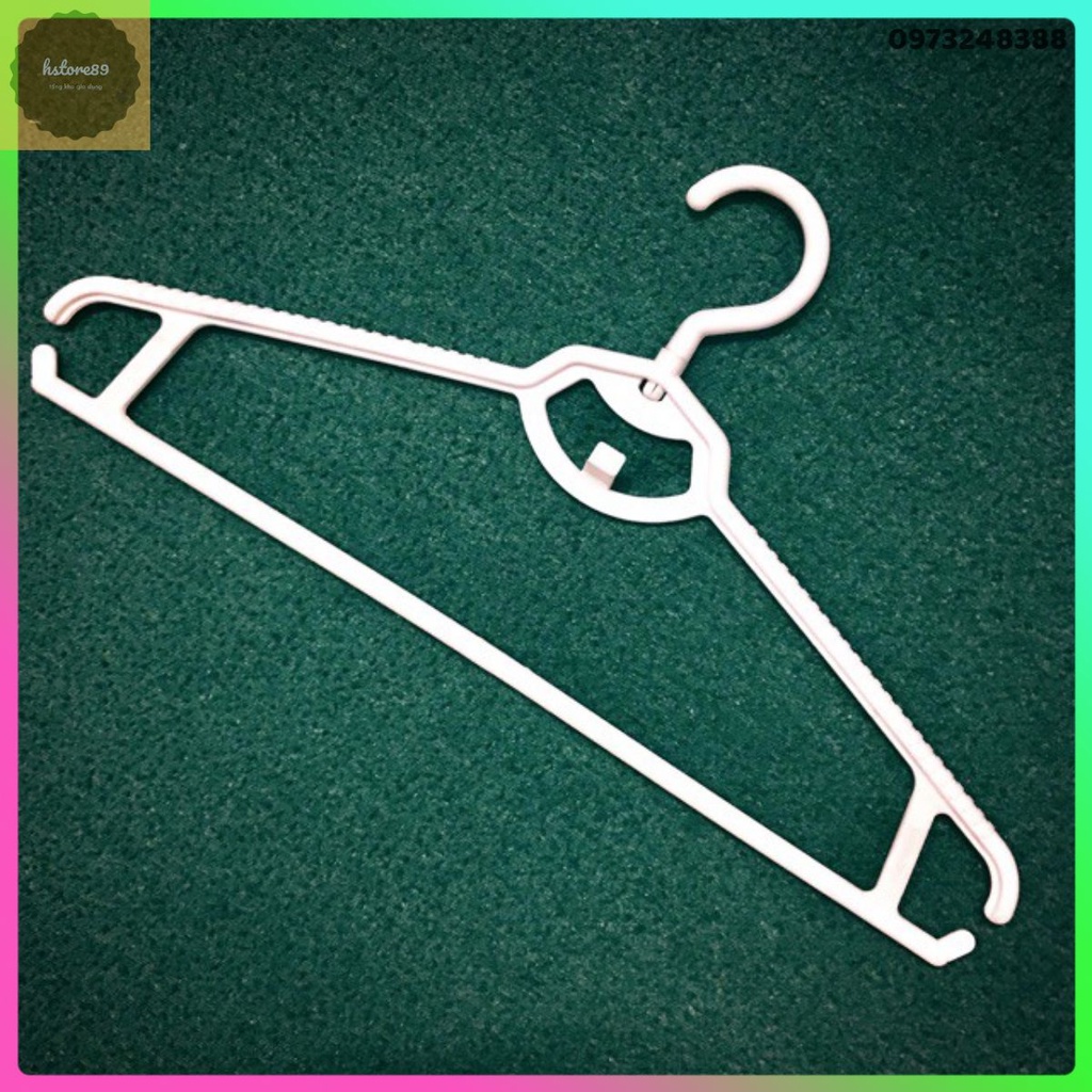 Móc quần áo , móc áo nhựa cổ xoay 360 độ dài 41 cm dùng treo quần áo cho các shop thời trang gia đình thông minh giá rẻ