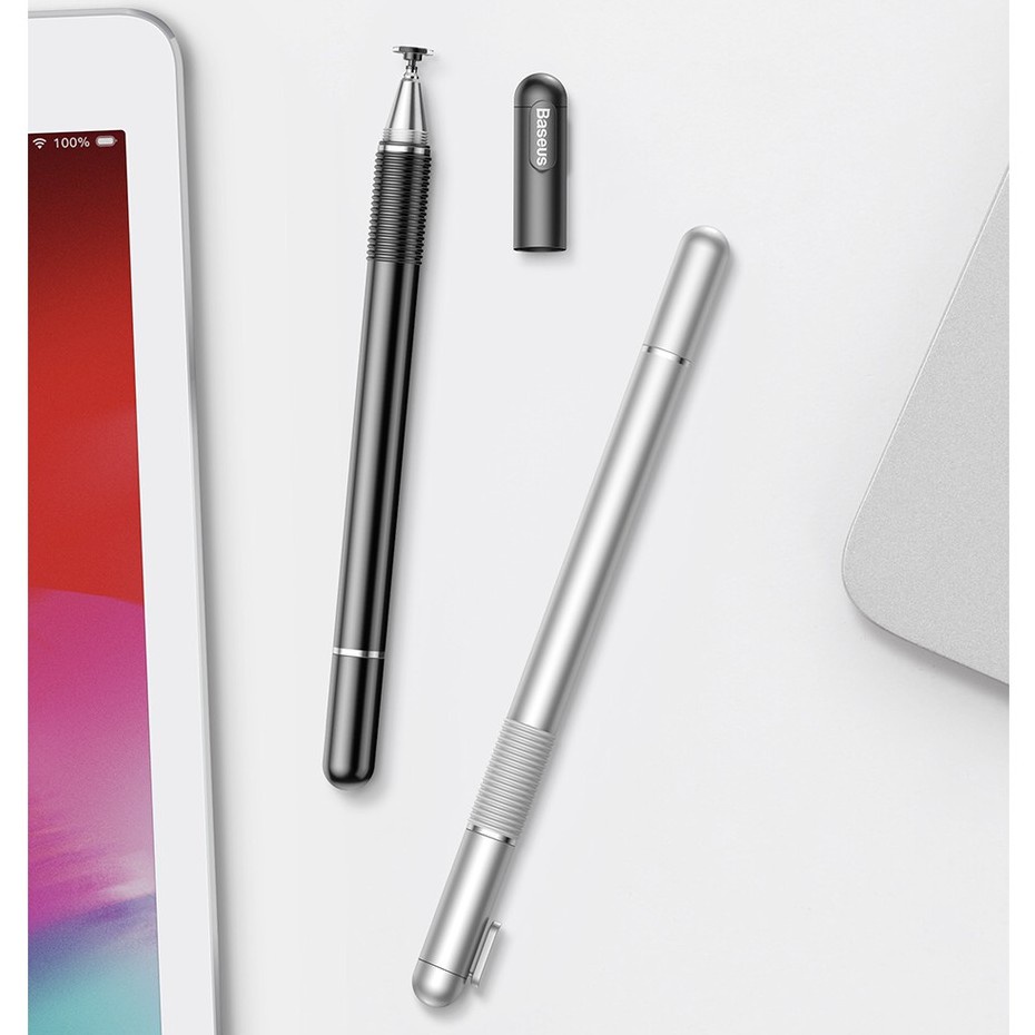 Bút cảm ứng Baseus-bút vẽ cho iPad iPhone Android Phone máy tính bảng Cảm Ứng Điện 2in1 Baseus Smartphone Ta