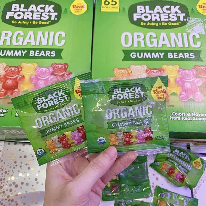 KẸO DẺO GẤU HỮU CƠ - BLACK FOREST ORGANIC gói nhỏ 23g