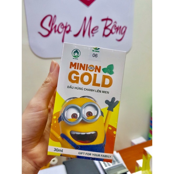 [CHÍNH HÃNG] Dầu húng chanh Minion Gold 30ml tăng đề kháng cho bé