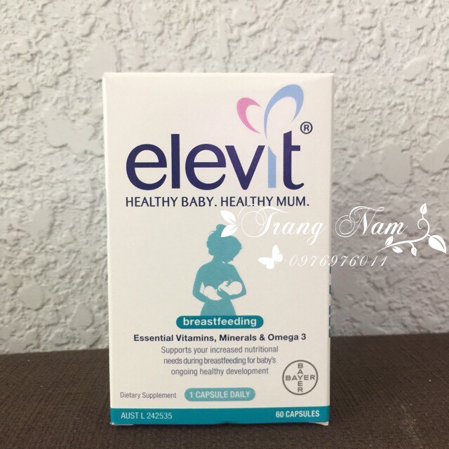 Vitamin Elevit dành cho mẹ sau sinh - Úc (hộp 60 viên)