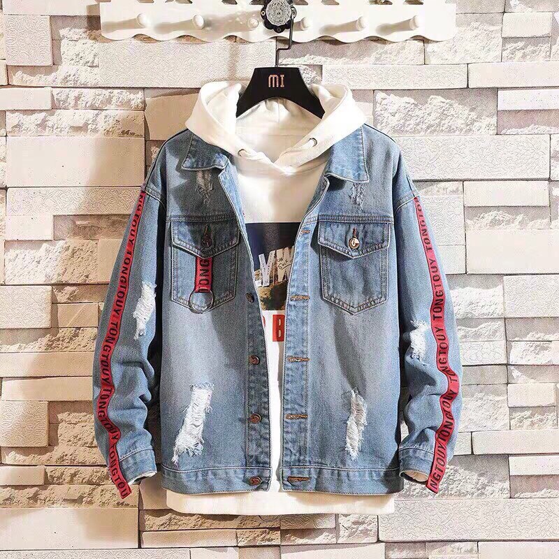 Áo khoác jeans nam cao cấp siêu đẹp, y ảnh