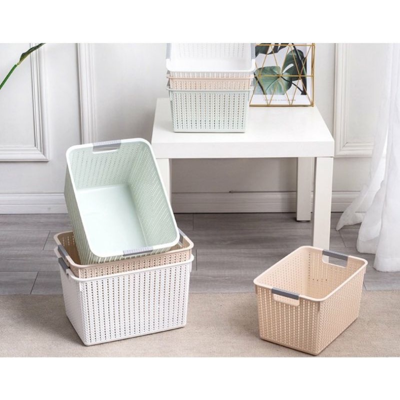 Rổ đan mây đựng đồ đa năng Việt Nhật nhiều size tiện lợi