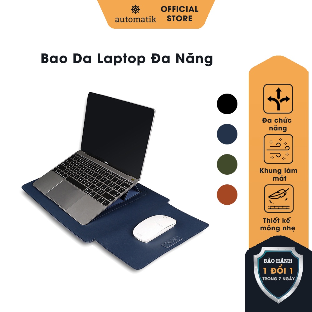 Bao Da Laptop, Túi Đựng Macbook, Surface, Dell chống sốc đa năng 13 3inch, 14 inch, 15 6inch - Automatik