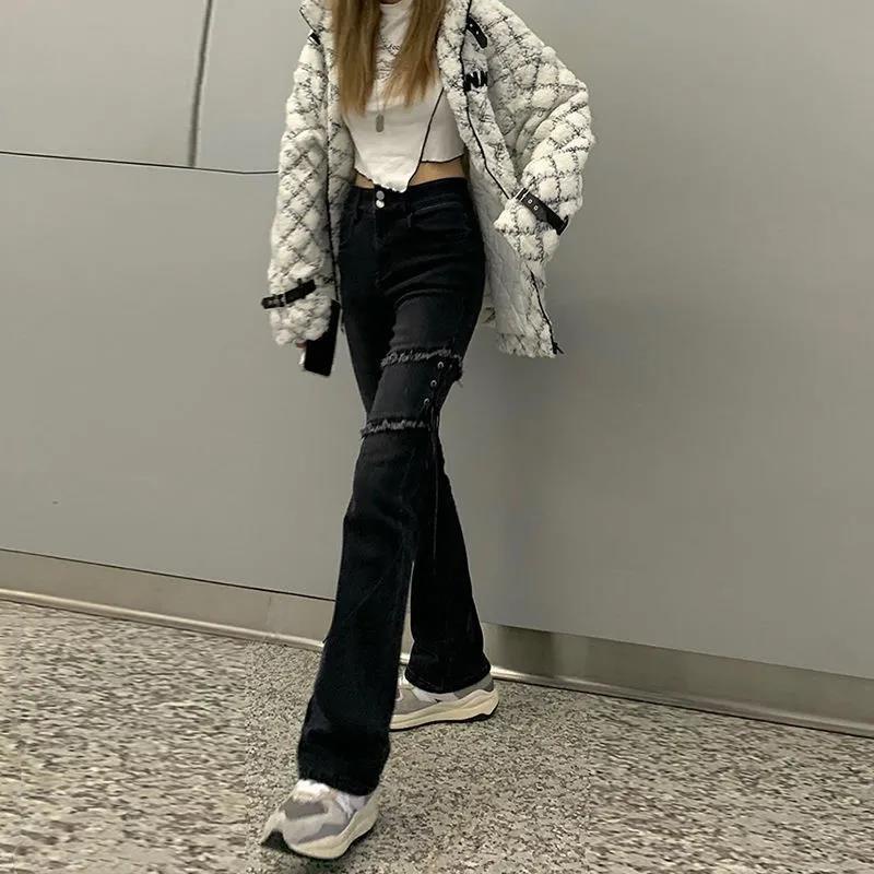 COZOK Quần jean COZOK ống loe lưng cao tôn dáng thiết kế hợp thời trang