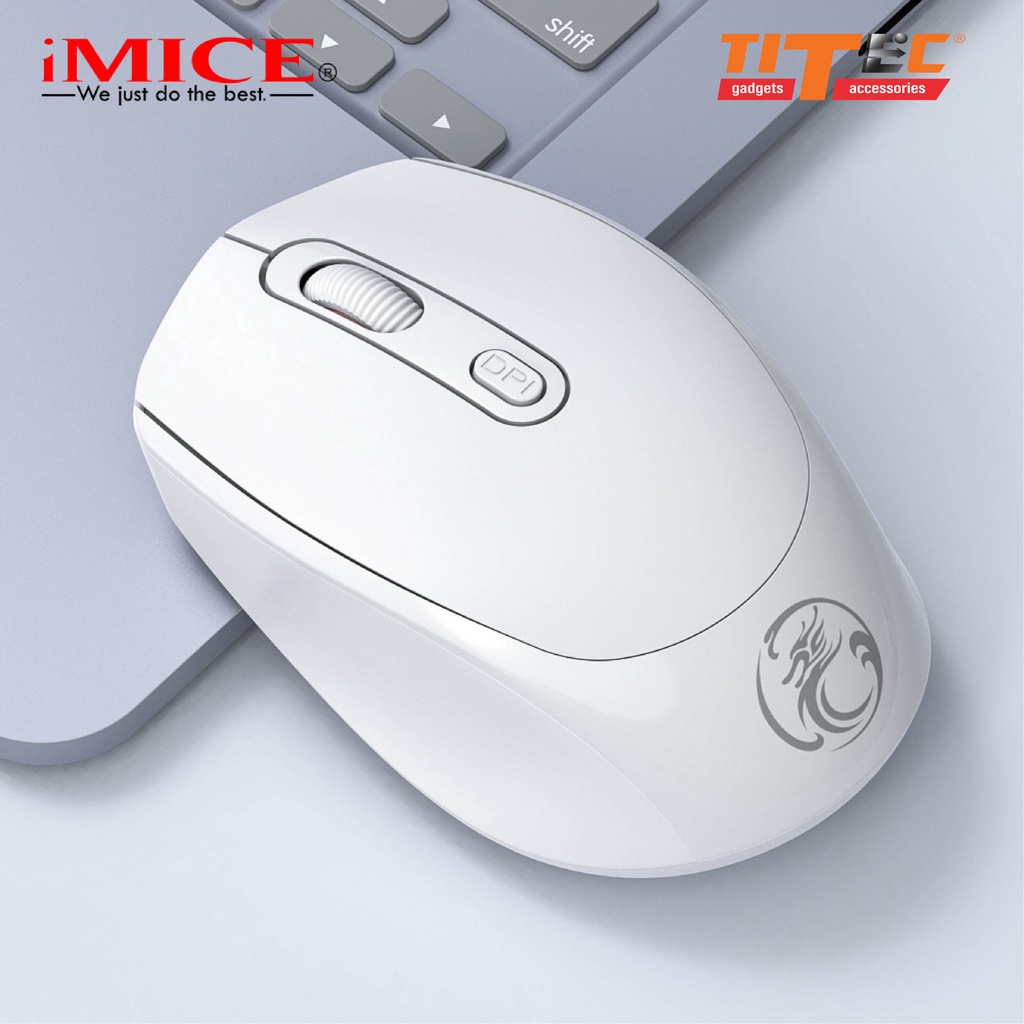 Chuột máy tính không dây IMICE G2 wireless 2.4G, 800/1200/1600 DPI, 4 nút bấm - hàng chính hãng